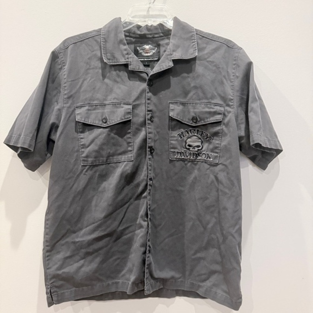 Harley-Davidson Willie G Skull Logo Workshirt Sz XL FP